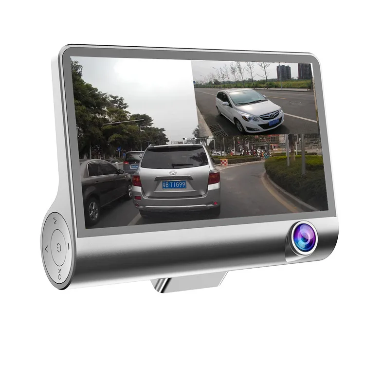 

HD 4.0 inch night vision c2 hidden 1080P car recorder Ultra wide angle three lens car recorder