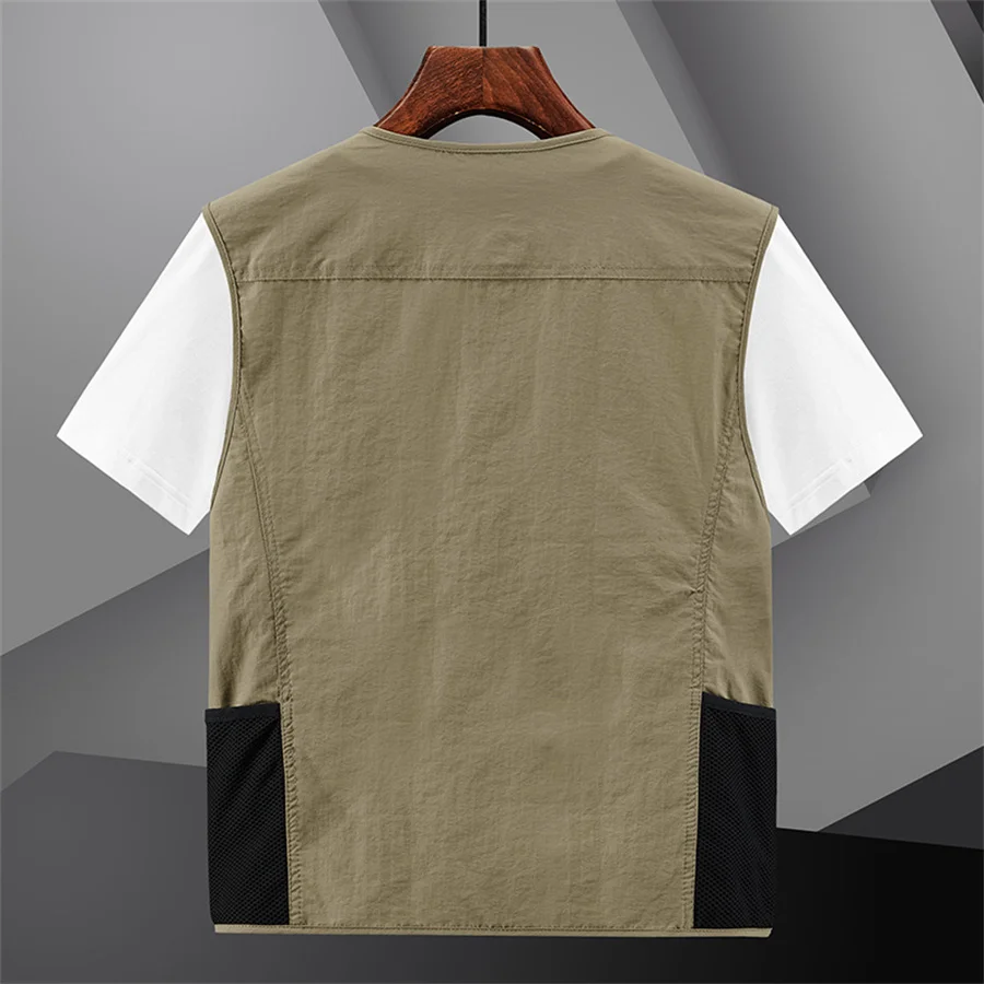 Gilet Cargo Homme Multi-Poches 2025 - Pêche Randonnée Voyage Photographie - Léger Et Respirant