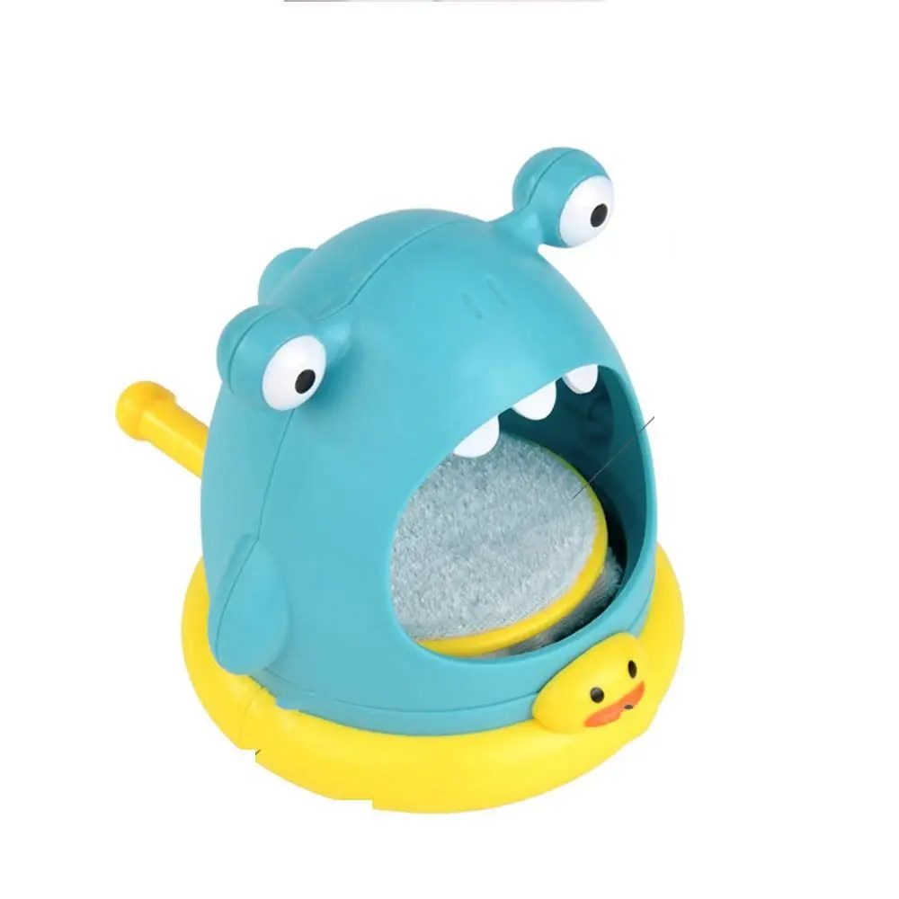 Cute Interactive Bubble Blowing Machine Shark Cartoon Children Soap Machine Crab Plastic Soap Bubble Machine Visual