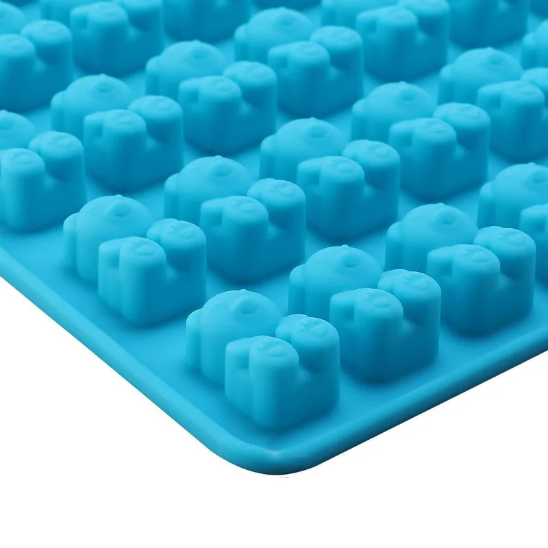 50Grids Silicone Mold Creative Gummy Bear Shape Candy Mold With Dropper DIY  Chocolate Fondant Moulds For