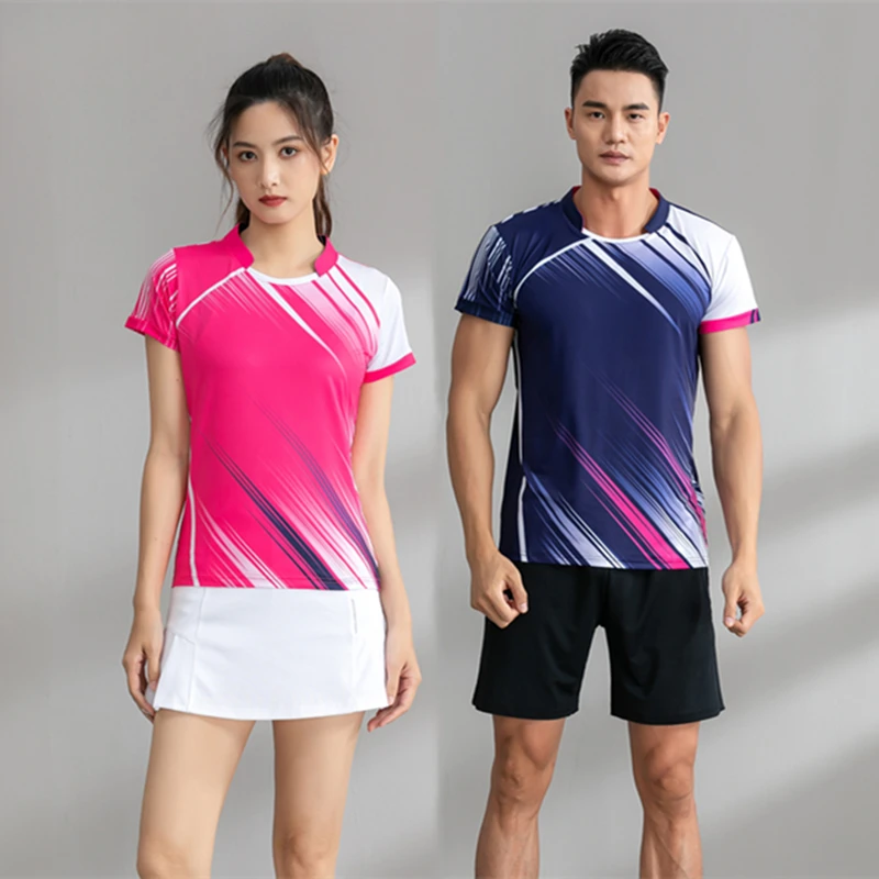 High End Tennis Shirt Women Men Badminton Jersey Shorts Skorts Male
