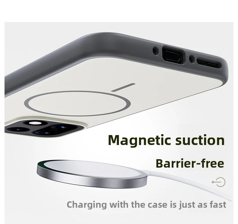Für OnePlus 15 Fall Harte Silikon Haut Magnetische Drahtlose Lade Schutzhülle Zurück Abdeckung Für One Plus 15 OnePlus 15 Telefon Shell – Detail 5