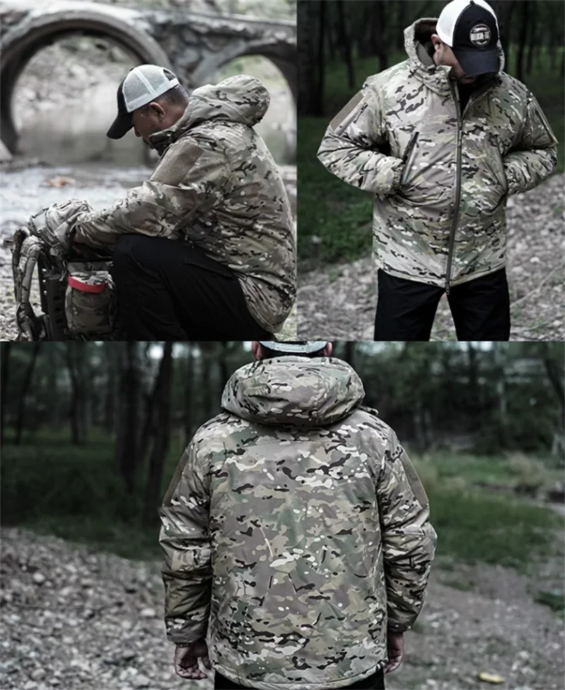 Veste tactique hiver 2.0 imperméable coupe-vent - Vêtement chaud rembourré coton pour homme