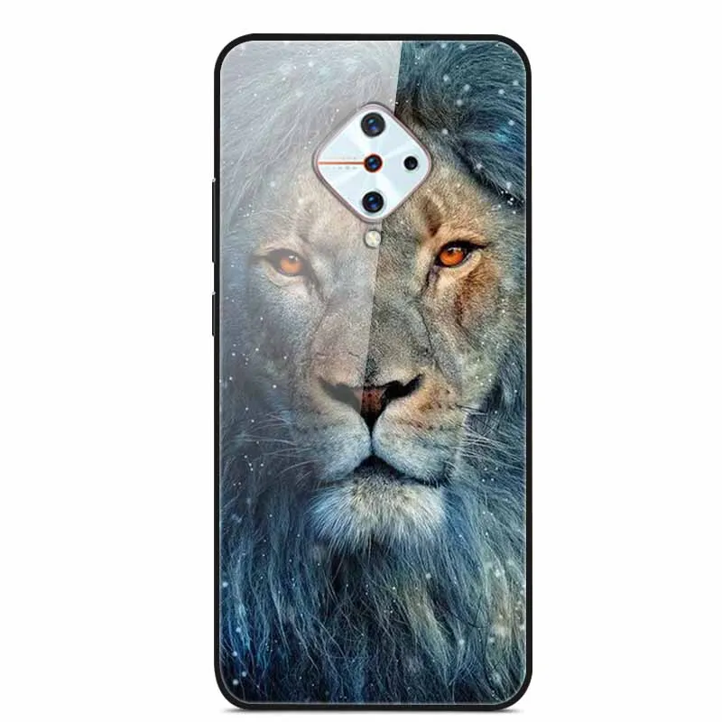 Premium Tempered Glass Back Case with Soft Bumper