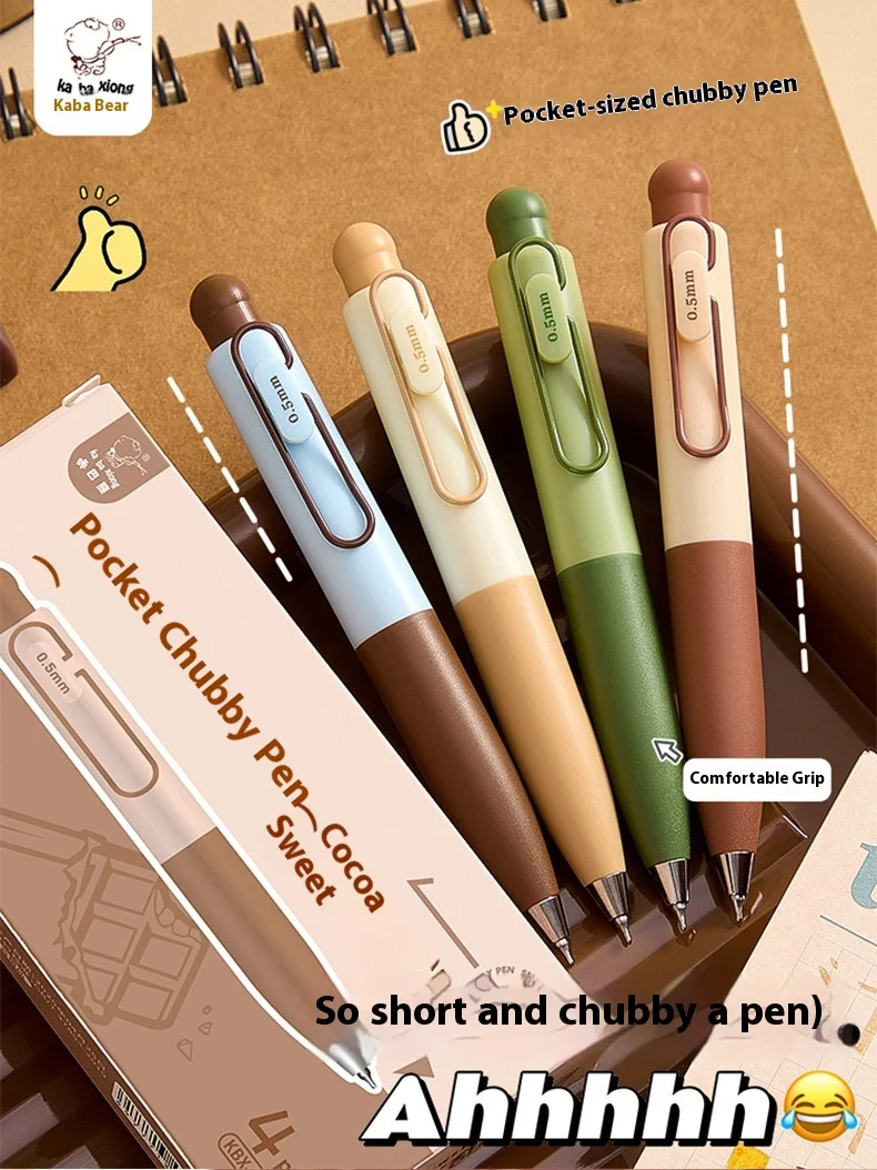 Niedlicher Gelstift mit Mini-Tasche, 0,5 mm CS-Stiftspitze, schnell trocknend, glattes Schreiben, bequem zu tragen, für Studenten, Büro, Unterschrift, Schreibwaren – Detail 1