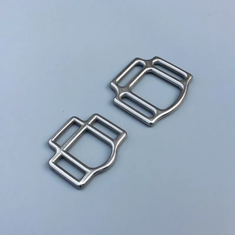 Stainless Steel Bridle Fittings Buckle 3 Slots Horse Halter Buckle Horse Hardware 20mm 26mm