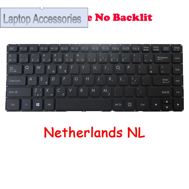 F PO-BR-IT-CA-CF-DT-GR-SV-KR-NE-SP 레이아웃 노트북 백라이트 키보드 없음 Getac S410 S410 G1 G2 G3 S410V 6150e 블랙 프레임 없음 새 제품