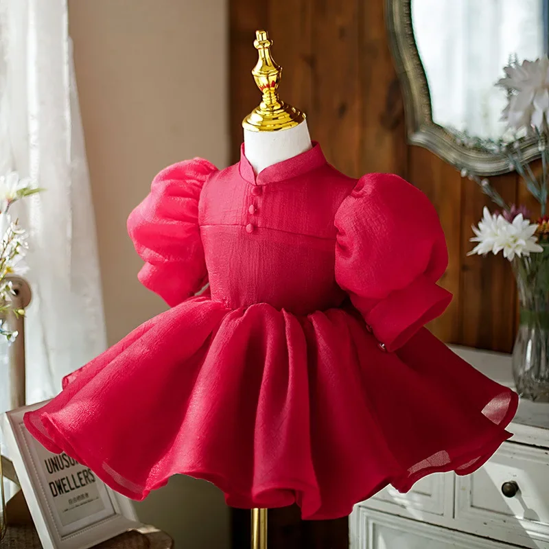 

Toddler Girl Party Dress 12 Month Baby Girl First Birthday Princess Gown Infant New Year Christmas Costume Baptism Clothes