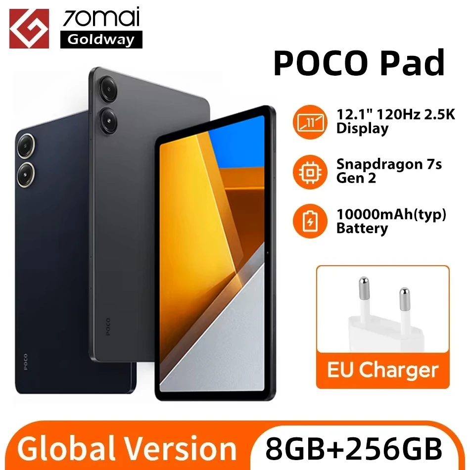 POCO Pad タブレット 8GB+256GB 12.1インチ グローバル版… グローバル版 POCO Pad 8GB 256GB タブレット 12.1インチ2.5K