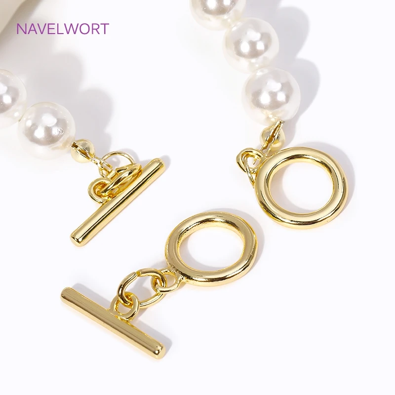 Elegant 18K Gold Plated Toggle Clasps