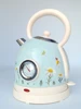 1.8L Painted Baking Paint Retro Electric Kettle Tea Boiling Water 304 Stainless Steel Automatic Anti-dry 220V 2200w 5