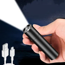 

Ultra Bright LED Flashlight 3 Lighting Mode Waterproof Torch Zoom Portable USB Rechargeable Torch for Camping Hiking At Night