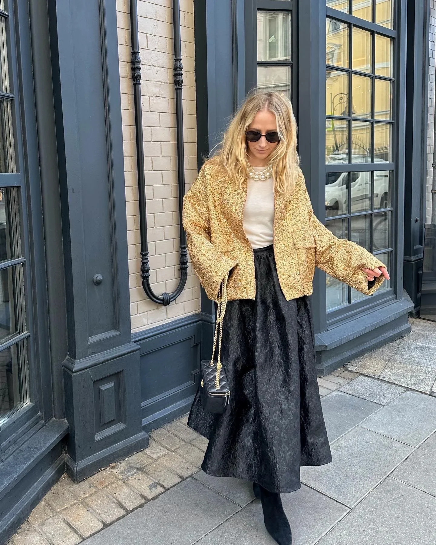 Sb166fca6384844db89f6c5802ed2f2fac Women's Sequined Bomber Jacket Fall New Round Neck Long Sleeve Pocket Stretch Hem Sequins Jacket Coat Female Chic Outerwear Mallzona