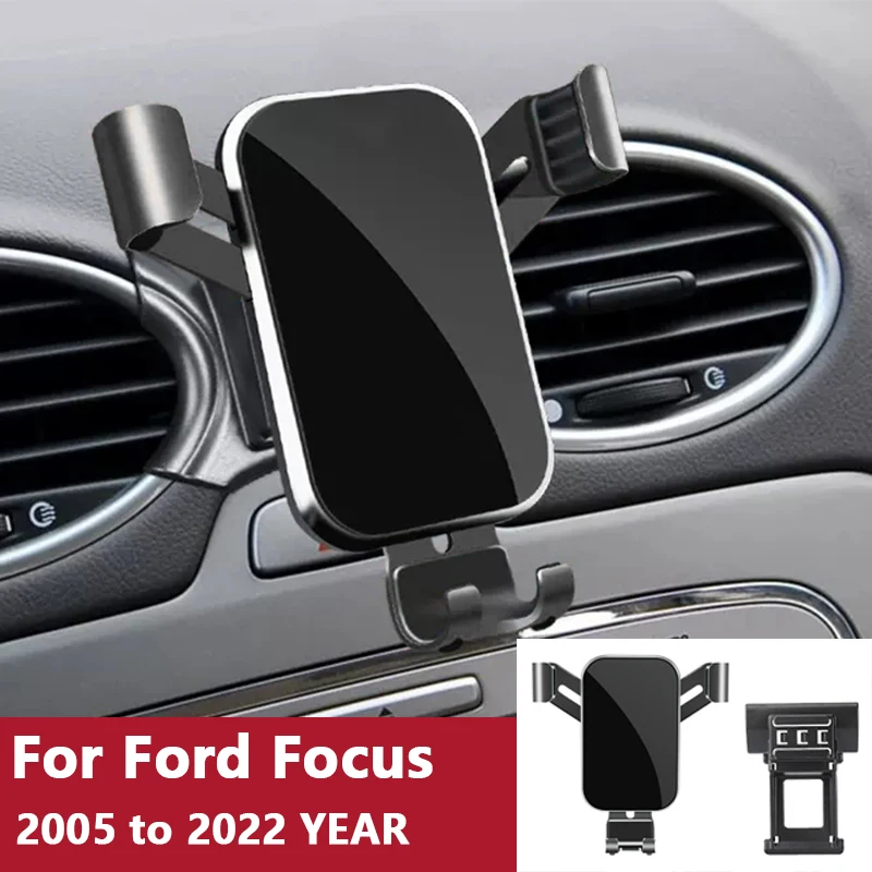 

For Car Cell Phone Holder Air Vent Mount GPS Gravity Navigation Accessories for Ford Focus 2005 to 2022 YEAR