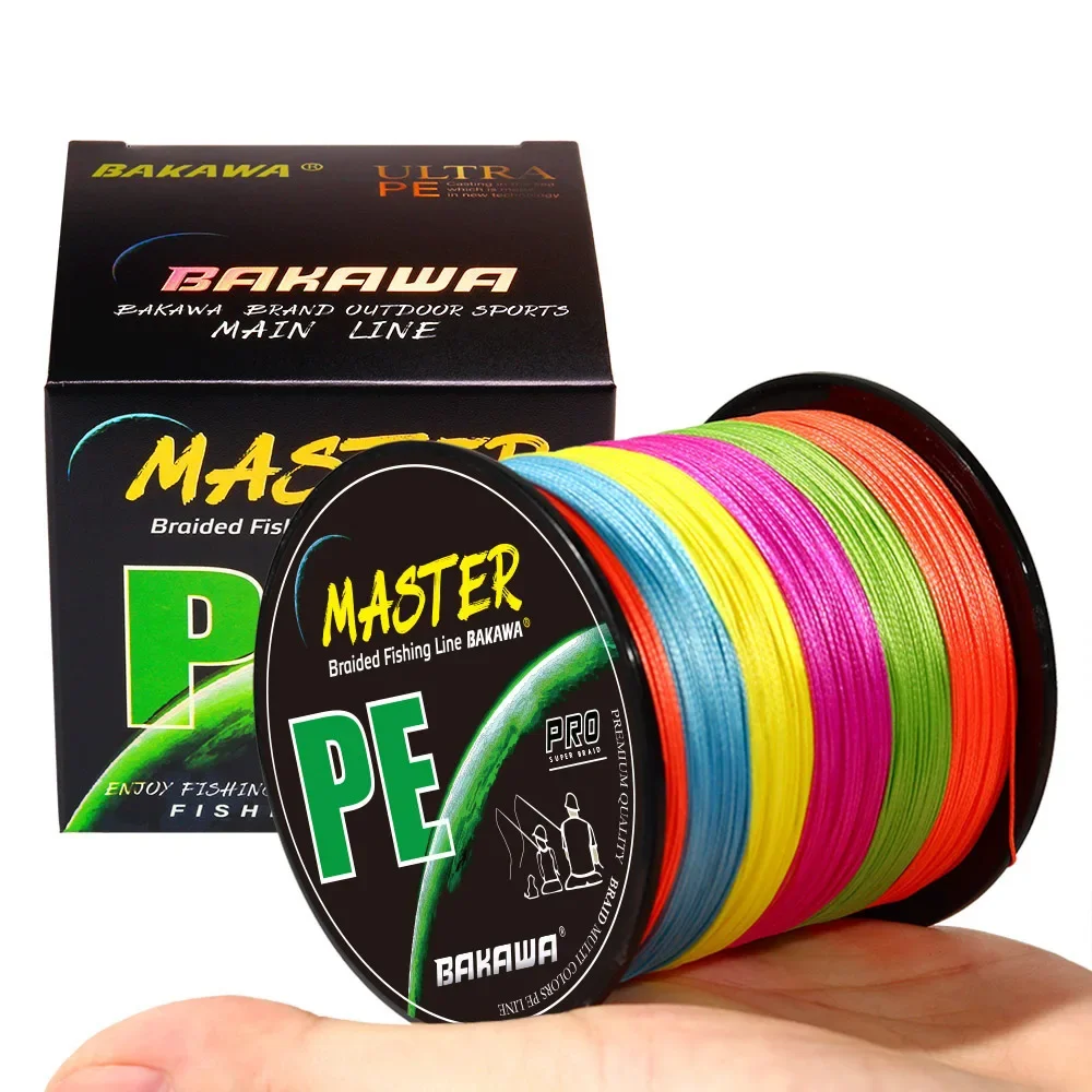 Braid Fishing Lines Multifilament Smooth PE Fly Carp Wire 12 Braid 300M 1000M 500M 100M Tackle BAKAWA