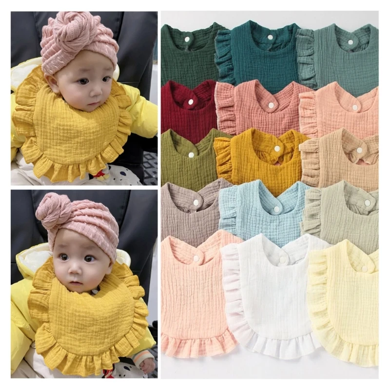 

Lovely Baby Bibs Bandana Drool Ruffle Absorbent Cotton