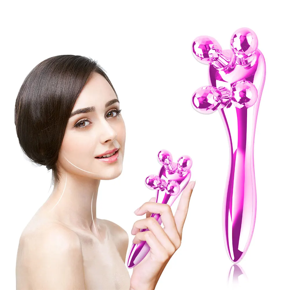 

Roller Massager Anti-cellulite Fat Burner 4D Manual Face-lifting Instrument Face Back Leg Slimming Shaping Massager Beauty Tool