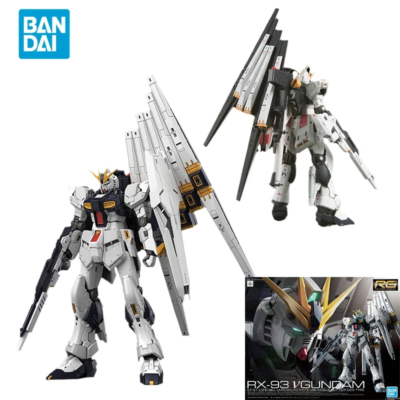 

Spot Direct Delivery Bandai Original Anime Collectible GUNDAM Model RG 1/144 RX-93 VGUNDAM Action Figure Assembly Toys For Kids