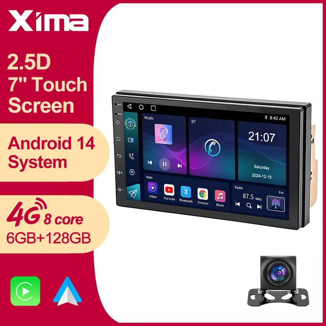 XIMA Pro 8Core 4G 5G 7" Car Radio Multimedia 2 din Android 14 Auto Carplay GPS Autoradio For Volkswagen Nissan Hyundai Toyota