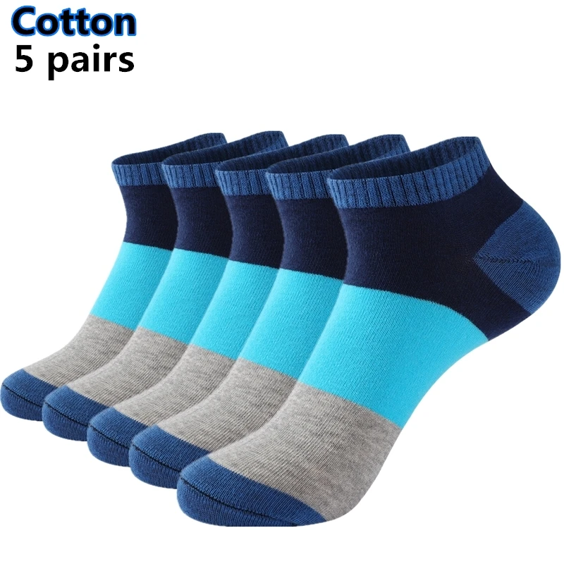

5 Pairs High-Quality Color Matching Socks Suitable For Spring, Summer, Autumn, And Winter Seasons Sport Ventilate Socks
