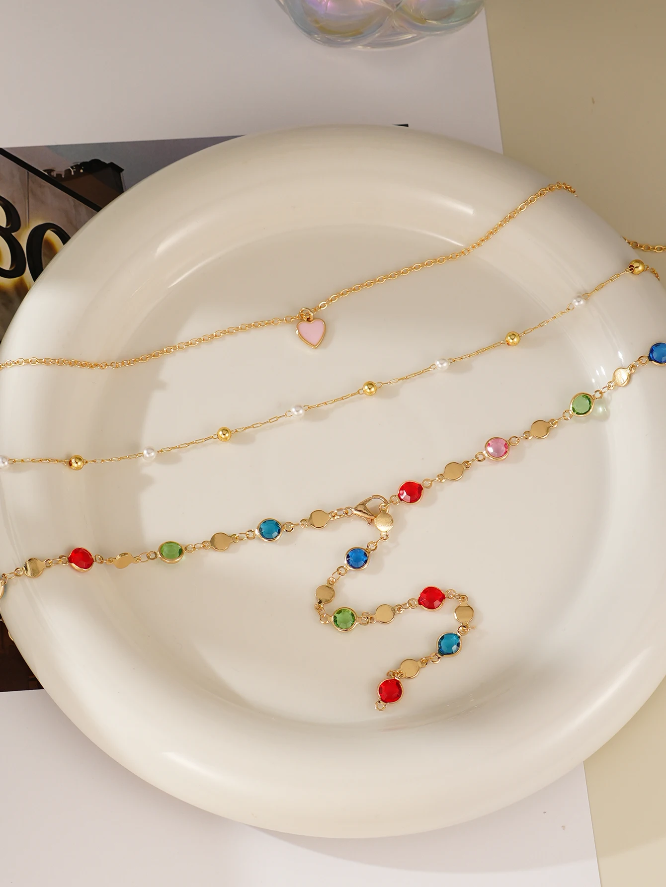 3pcs Ladies Necklace Adjustable for Women