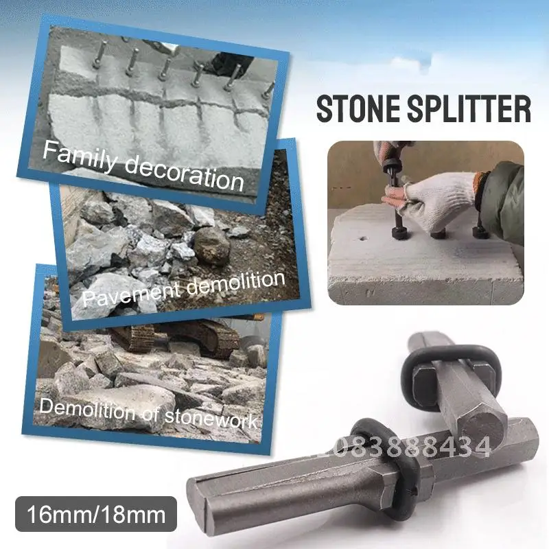 

Hand Tools 5pcs/set Dropshipping 16/18mm Plug Wedges Feather Shims Concrete Rock Stone Splitter