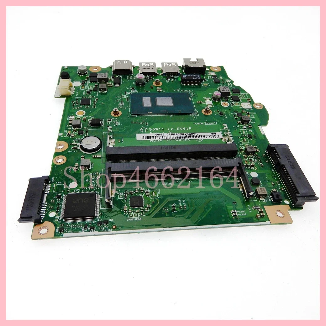 Placa base para portátil Acer Aspire LA-E061P, i3-6006U con ES1-572, CPU, portátil, EXTENSA 2540, probada al 100%