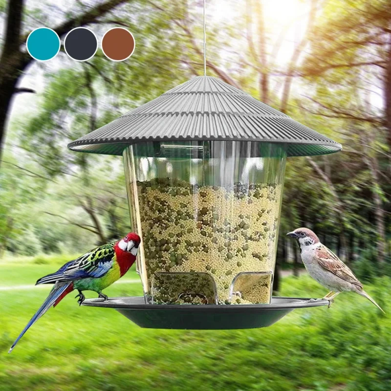 

2023NEW Bird Feeder Automatic Foot Feeding Tool Outdoor Feeder Hanging Nut Feeding Multiple Hole Dispenser Holder