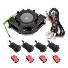 

3 In 1 tracking ball arcade accessories/arcade track ball/track ball Assembly With Push Button MicroSwitch For Arcade Machine