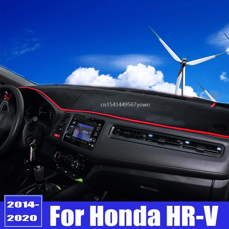 

Для Honda HR-V HRV 2014 2015 2016 2017 2018 2019 LHD/RHD крышка приборной панели автомобиля, коврики, подкладки, защита от УФ-лучей, стандартные коврики, аксессуары
