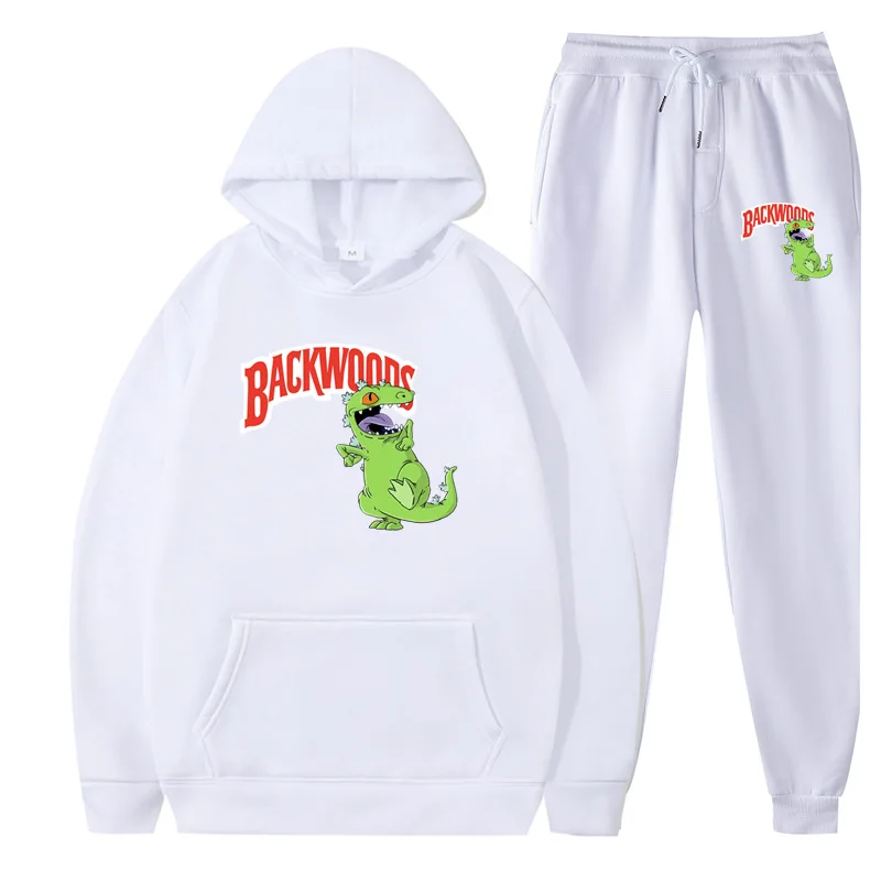 2024 Autumn And Winter Brand Backwoods Men's Suit Fleece Hoodie  Trousers Thick Warm Sports Women's 6