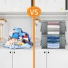 Large Capacity Clothes Storage Bag Foldable Dustproof Blanket Cotton Quilt Storage Containers for Organizing Bedroom Closet Bag 3