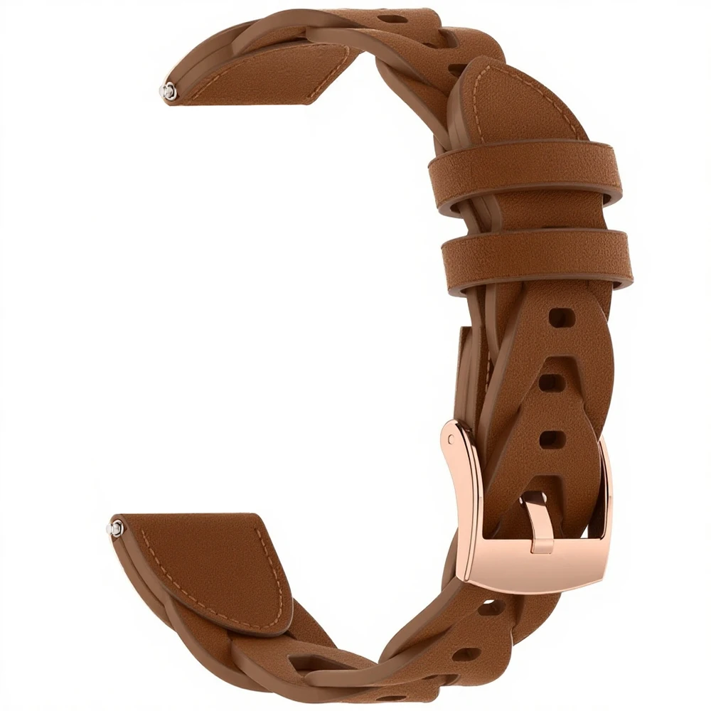 Sporty 18mm Synthetic Leather Strap Wristband