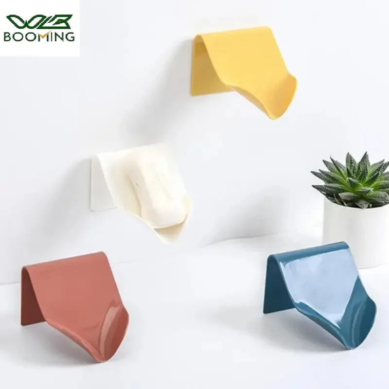 

Creative Soap Box Wall Mounted Soap Storage Rack Drainage Soap Box Storage Rack Cute Storage Rack Bathroom Shelves
