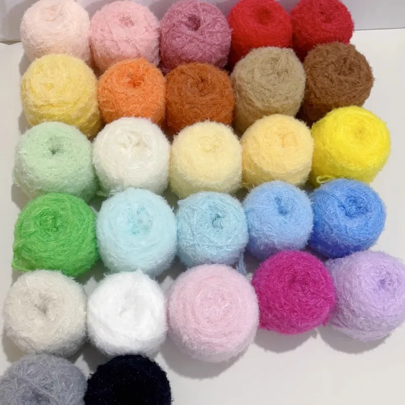 Featured Doll Mixed Thread, DIY Woven Toy, Animal Baby Hair Clip Wire, Cotton Yarn for Crochet, 50g per Pack 3