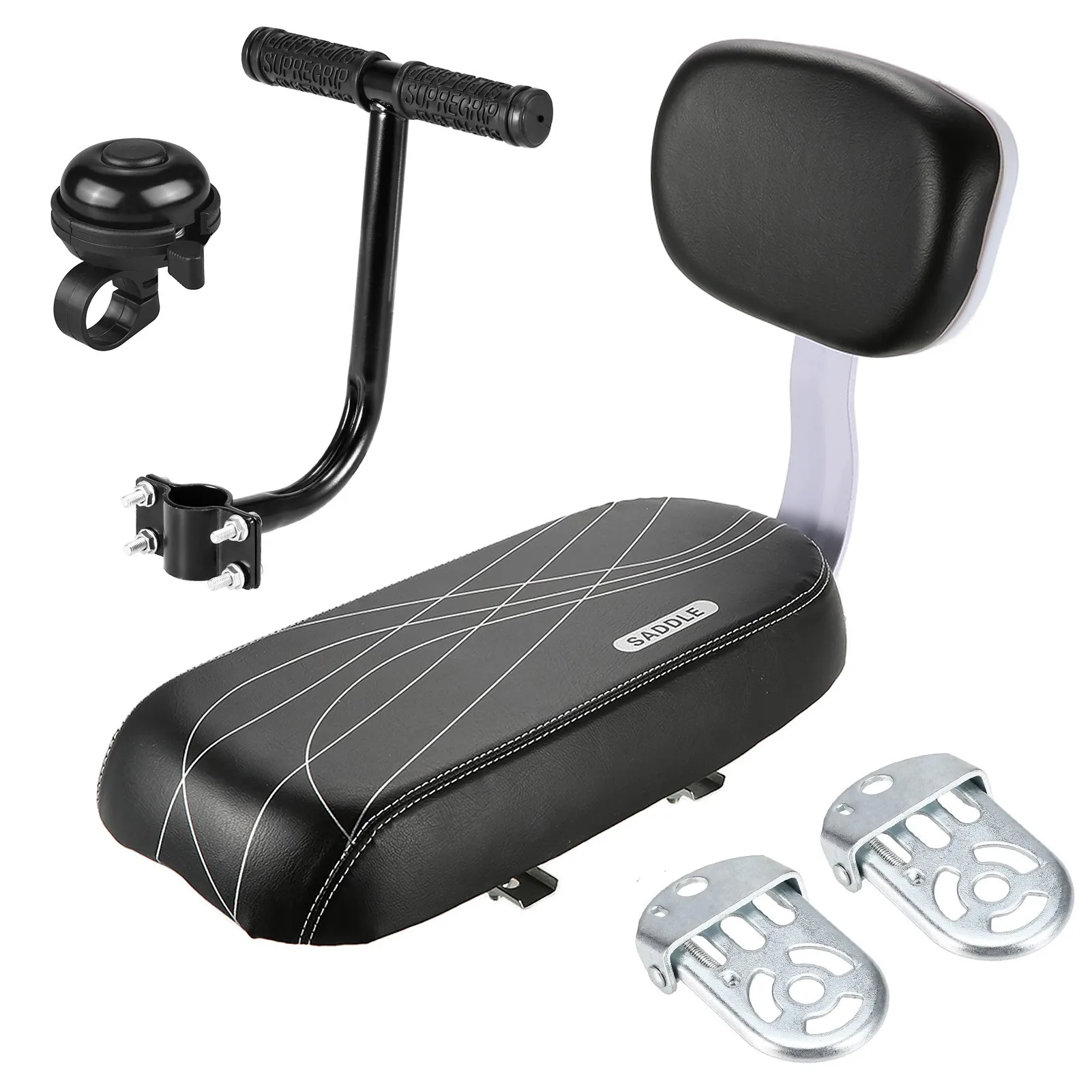 

Bicycle rear seat cushion with backrest, mountain bike rear seat cushion, comfortable children's seat, bicycle rear armrest
