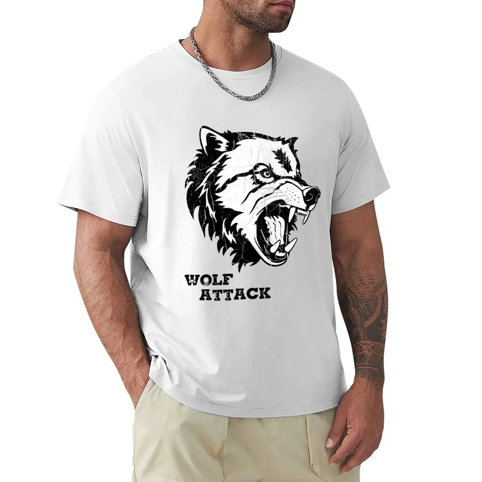 

Футболка с принтом «волк» для мужчин