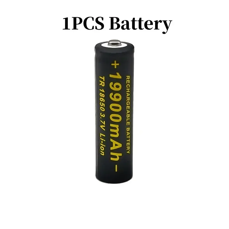 

100% New 18650 Lithium Batteries Flashlight 18650 Rechargeable-Battery 3.7V 19900 Mah for Flashlight +201 charger