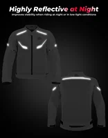 Veste d'été de moto pour homme, tenue de conduite respirante avec protections CE, intérieur en maille douce, ensemble de motocross pour cyclisme tout-terrain. 4