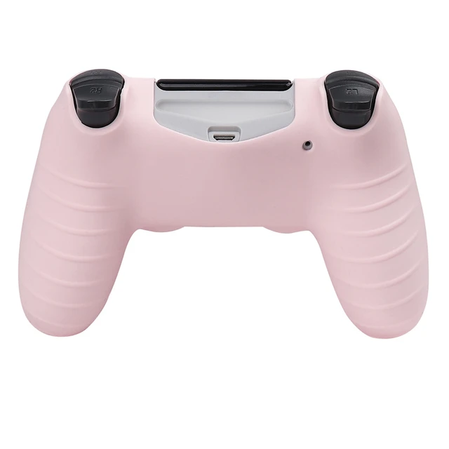 New Pink Soft Silicone Protective Case For PS4 Controller Skin Gamepad Case  Cover Video Games Accessories