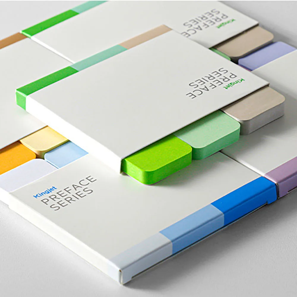 Rounded Corner Sticky Notes for Organization and Labeling - Multi-Pack with Colored Index Stickers