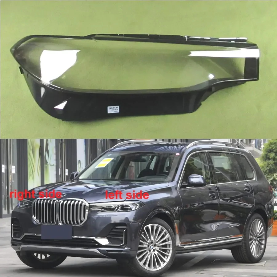 

For BMW X7 X7M G07 2018 2019 2020 2021 Car Accessories Headlamp Transparent Lampshade Lamp Shell Headlight Lens Cover Plexiglass