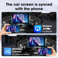 Vtopek 5"/7" inch Motorcycle DVR GPS Navigation Multimedia Player Wireless CarPlay Android Auto IPX7 Waterproof Screen Recorder - Image 4