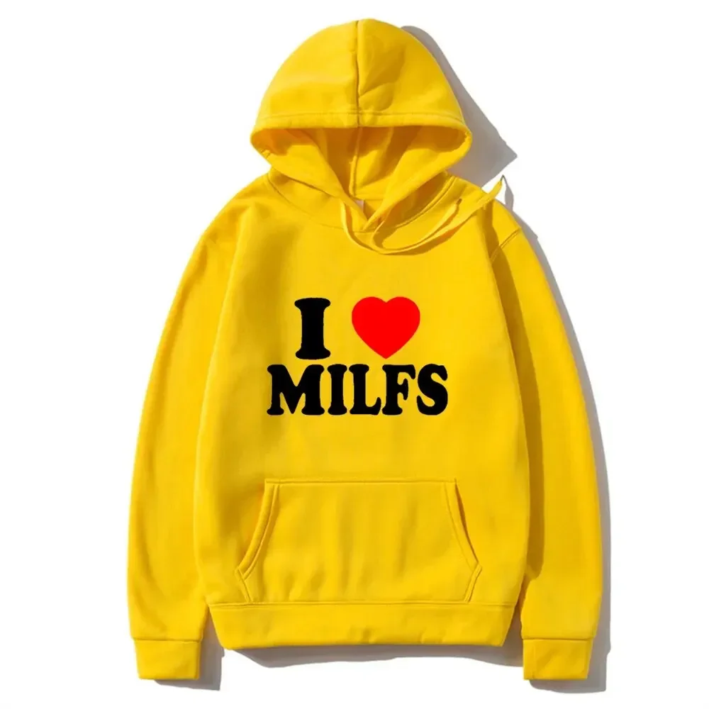New I Love MILFS Hoodies Letter Printed Men Woman Fashion Hip Hop Hoodie Hooded Sweatshirts Pullovers Tracksuits Fleece Clothing 5