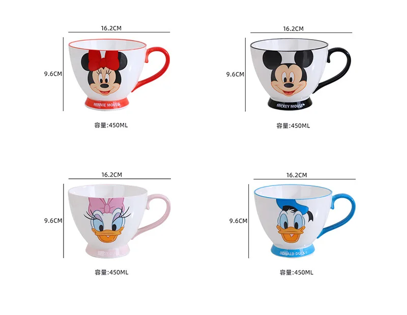 Disney Minnie Breakfast Cup Anime Water Cup 1-Pcs