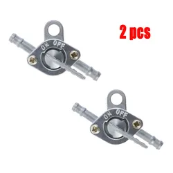 Universal Inline Petrol Fuel Tap On/Off Switch for Motorcycles, Scooters, and SUVs (2-Pack) (2 pcs)