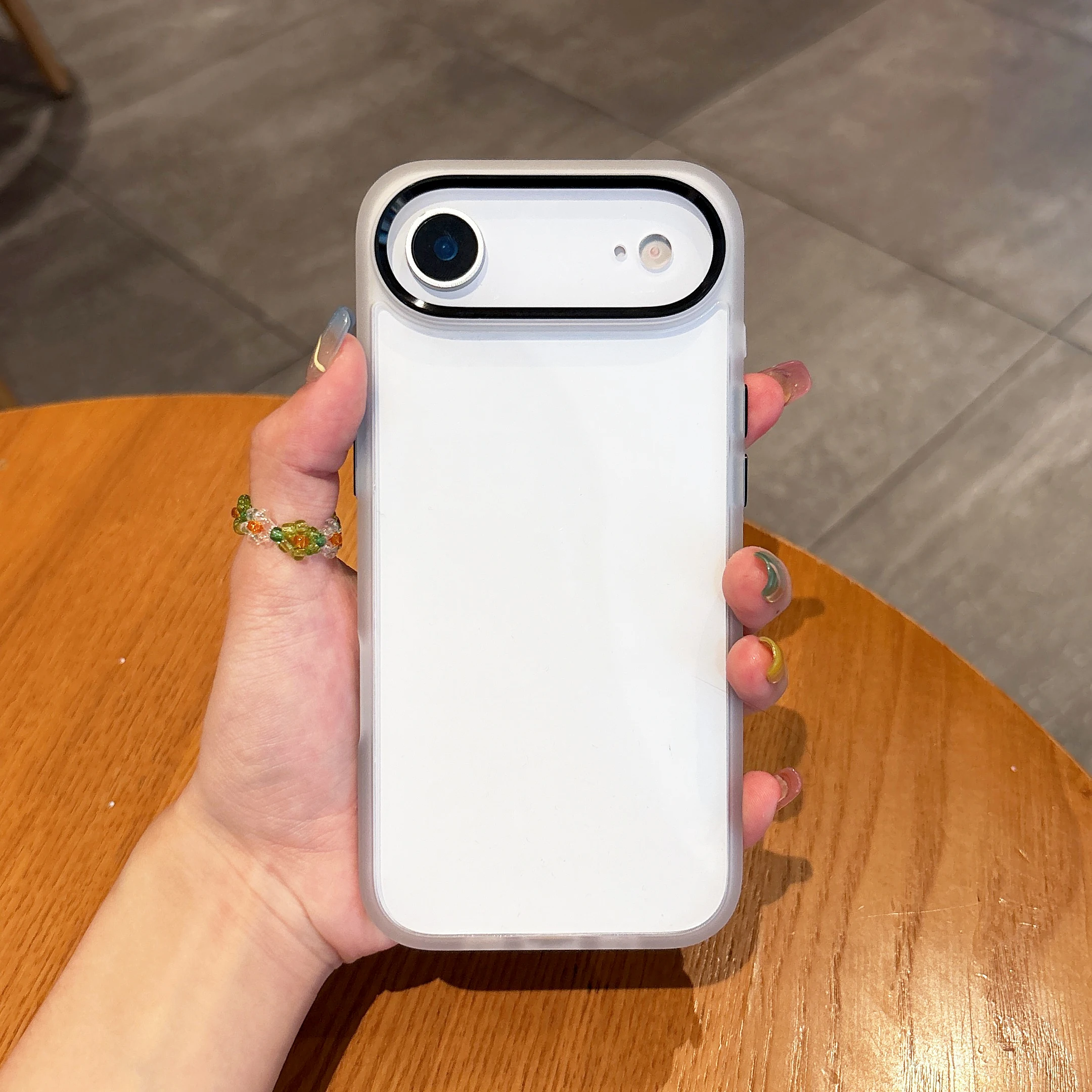 Premium Shockproof Transparent Case with Metal Lens Frame