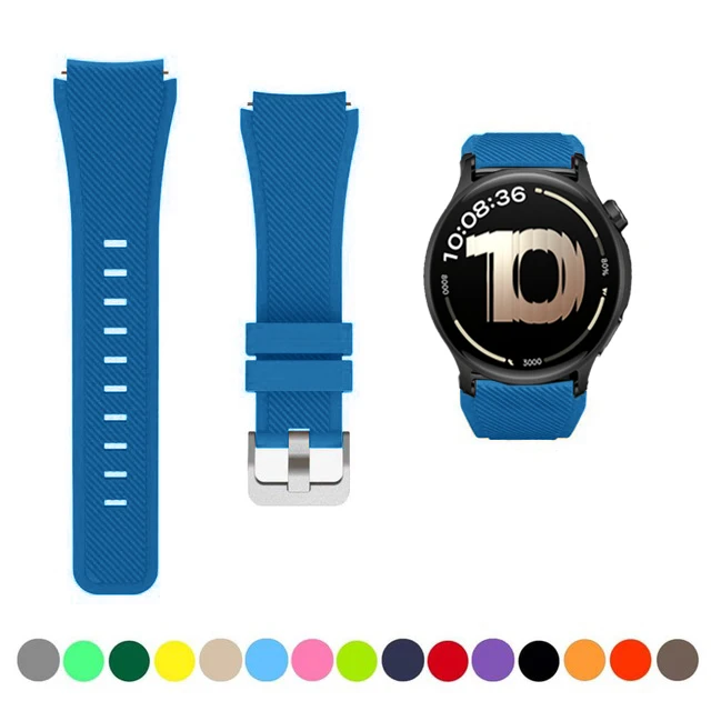 Sport Silicone Bracelet Band for OnePlus Watch - 22mm Watch Strap Accessory, Compatible with OnePlus Watch Series