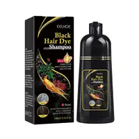 Shampoing magique à base de plantes naturelles, 100ML, 3 en 1, pour cheveux Gary, brun foncé, noir, couverture grise pour femmes et hommes 6