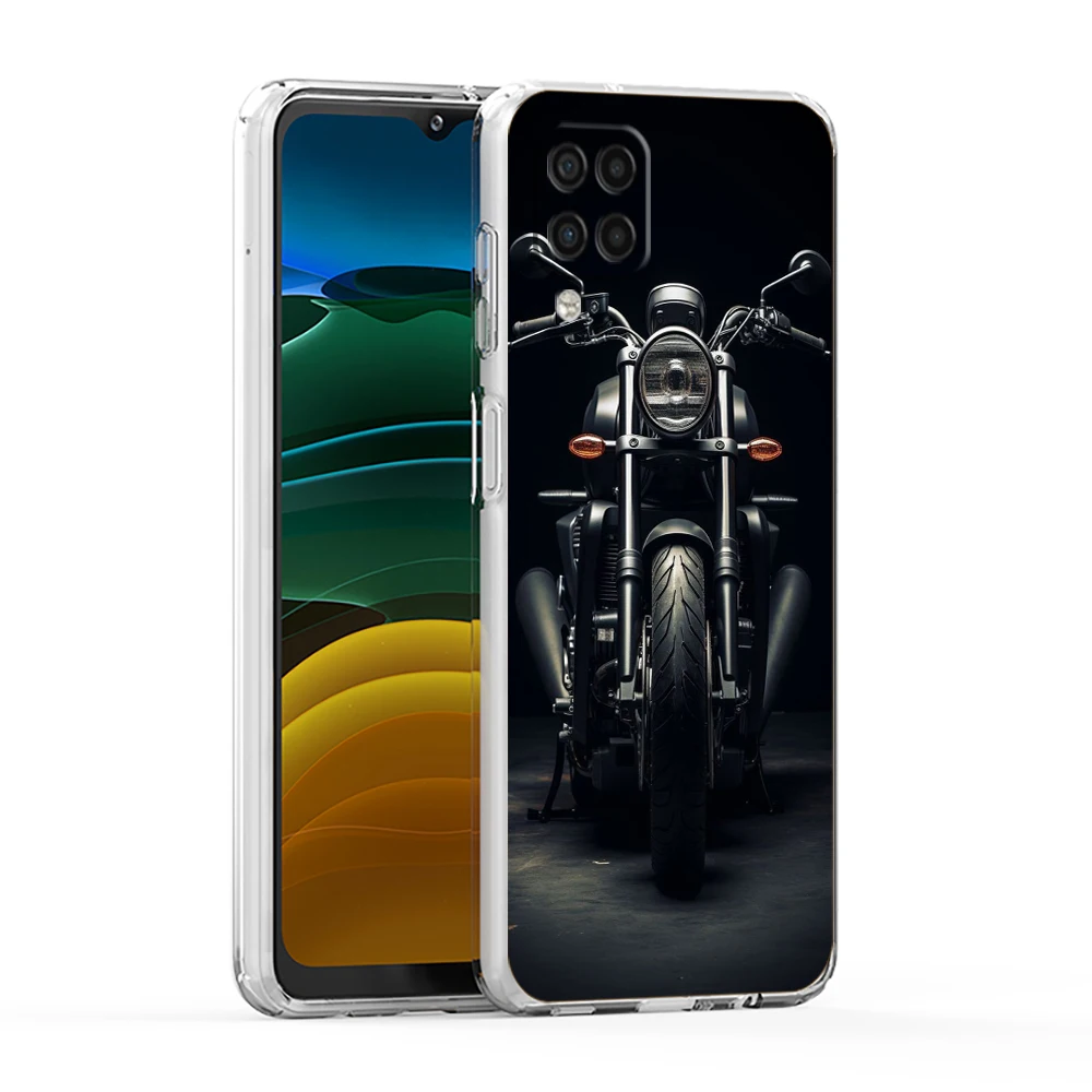 Transparent TPU Motorcycle Phone Case - Durable Protective Shell